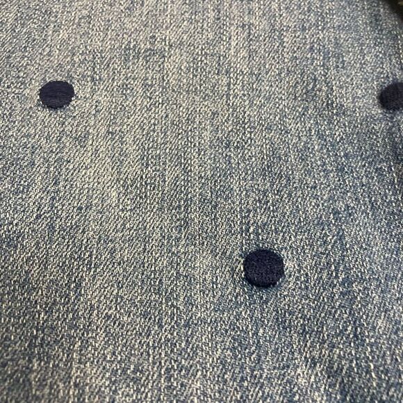 J.CREW Women’s Jeans 9” High-Rise Toothpick Polka Dot Blue Inseam 26” - Picture 5 of 10